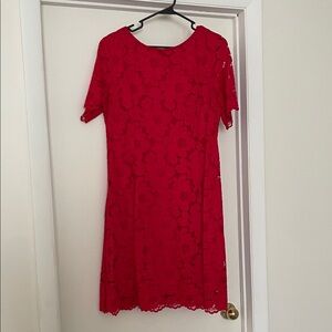 Apt. 9 Vibrant Red Lace Mini Dress